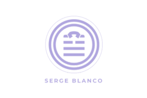 Logo accompagnement client PME toulousaine Serge Blanco secteur prêt à porter pour homme avec réseau de boutiques physiques et site e-commerce